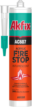 картинка Огнестойкий акриловый герметик Akfix AC607 от магазина Огнекор